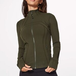 Lululemon Define Jacket Size 8 - Olive Green